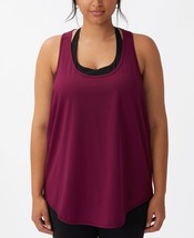 MSRP $20 Trendy Plus Size Active Training Tank Top Purple Size - $4.95