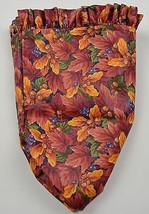 Longaberger Pumpkin Basket Liner Floral Collectible Accessory Cloth Home Decor - £7.78 GBP