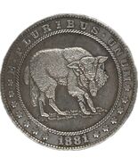 1881 Morgan Fantasy Medal - Grabado artístico con diseño de búfalo - $18.56 CAD