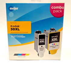 Meijer Remanufactured Ink Cartridges for Kodak 30XL - BLACK &amp; COLOR - $14.00