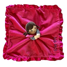 Carters  &quot;I Love You&quot; Lovey Security Blanket Little Girl Doll - £10.27 GBP