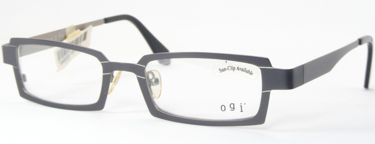 Ogi 4018 1165 Montura De Gafas De Color Gris Oscuro 48-19-140 (Notas) Al... - $95.60