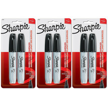 NEW Sharpie 2 Black Chisel Tip Permanent Markers (3 Pack) - £14.44 GBP