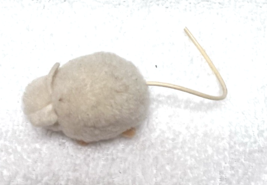 Vintage Steiff WOOLEN Fat White Mouse Poms 2 Inch wo Tail - $29.21