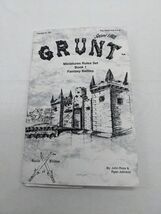Grunt Second Edition Miniatures Rules Set Book 1 Fantasy Battles Book - $7.01