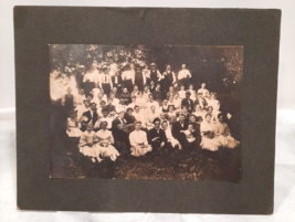 Antique Lg Cabinet Card FAMILY REUNION in Wisconsin Late 1800&#39;s or Early... - $22.90
