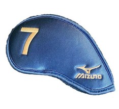 Mizuno 7 Iron Headcover Blue And White Nice Condition Hook And Loop Fastener - $6.85