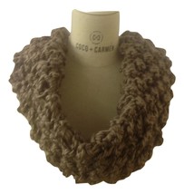 Coco + Carmen Denali Textured Infinity Taupe Scarf #1520204C - £11.21 GBP