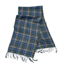 Vintage Wool Plaid Unisex Scarf Muffler - $34.16