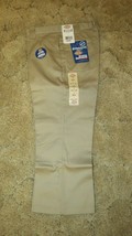 DICKIES Girls Junior Khaki Uniform Capri Sz 9 Boot Cut Waist 32&quot; x Ins 21.5&quot; - £11.65 GBP