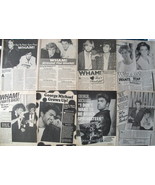 GEORGE MICHAEL ~ Eighteen (18) B&amp;W ARTICLES, Andrew Ridgeley, Wham frm 1... - $13.47