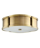 Park Harbor Javins PHFL4133AGBR 3-Light 15-3/8&quot; Flush Mount Drum Ceiling... - $547.88