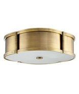 Park Harbor Javins PHFL4133AGBR 3-Light 15-3/8&quot; Flush Mount Drum Ceiling... - £427.92 GBP