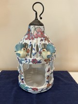 Vintage Chinese Bird Cage House Porcelain Pottery Decorative Floral 16” ... - $2,723.22 MXN