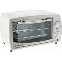 Brentwood TS-345W Stainless Steel 9 Liter 4 Slice Toaster Oven Broiler in White - £40.32 GBP