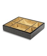 Men&#39;s Black or Brown High Glosss Rustic Veneer Finish Wood Composite Val... - €170,74 EUR