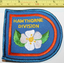 Girl Guides Hawthorne Division BC Canada Dogwood Flower Badge Label Patch - $11.46