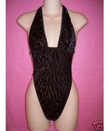 Fantasy Lingerie Sexy &quot;Waves&quot; Teddy: Black : One Size - £21.20 GBP