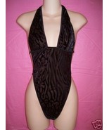 Fantasy Lingerie Sexy &quot;Waves&quot; Teddy: Black : One Size - £21.35 GBP