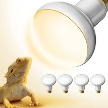 Heat Lamp, Briignite UVA Reptile Light, Reptile Heat Lamp Bulbs E26, 4 Pack - £30.80 GBP