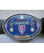 St. Louis Cardinals 2011 World Series Championship  Buckle &amp; black Belt.... - $37.91 CAD