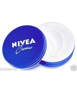Original NIVEA CREME 1 oz rOund Blue METAL TIN Dry Skin MOISTURIZING CRE... - $16.42 CAD