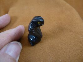 Y-SNAK-103 Black onyx SNAKE COBRA FIGURINE GEMSTONE reptiles gem snakes ... - $13.99