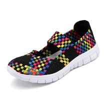 Summer Women Breathable Walking Running Sport Women Woven Shoes Anti Slip Handma - £22.41 GBP