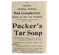 Packer&#39;s Tar Soap Bad Complexion 1894 Advertisement Victorian Hygiene AD... - $27.42 CAD