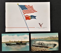 1943 Vintage Wwii Army E Navy Lot Harry Darby Kansas City Ships Iron Steel - £53.93 GBP