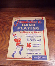 1930 Foundation to Band Playing Method Book for Alto Sax - $7.95