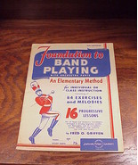 1930 Foundation to Band Playing Method Book for Alto Sax - £5.93 GBP