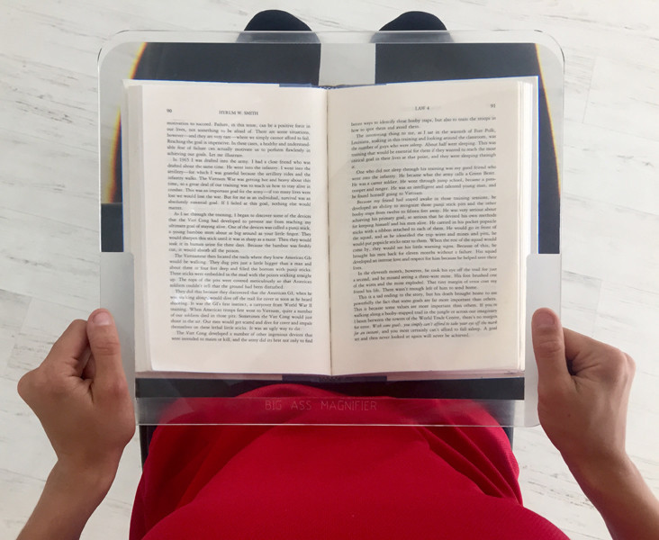 3.5X Full Page UnFramed Magnifier - Firm Fresnel 12 x 14 Inch, Low Visio... - $39.55