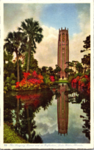 Postcard - The Singing Tower and its Reflection, Lake Wales, Florida (C12) - £4.55 GBP