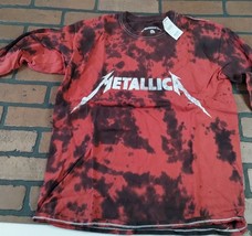 METALLICA - 2022 Red Tie Dye Men&#39;s T-shirt ~Licensed / Never Worn~ M L - £30.76 GBP