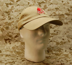 CLEARANCE YOUTH/SML CHILD NSWDG Red Squadron Tan Baseball Cap DEVGRU Nav... - $11.26