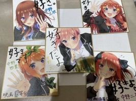 The Quintessences Quintuplets Signed Complete The Movie Limited Shikishi 5 Ga... - £200.21 GBP