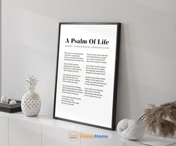 A Psalm Of Life Wall Art Henry Wadsworth Longfellow Poem Prints Art Decor -P822 - £19.65 GBP+