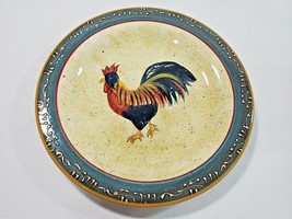 Rooster Cafe 8.5 Inch Display Salad Plate Multicolor Rooster Farmhouse Barnyard - £3.29 GBP