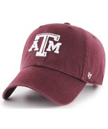 Texas A&amp;M Aggies NCAA &#39;47 Clean Up Maroon Dad Hat Cap Adult Adjustable - £19.51 GBP