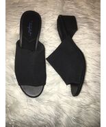 Tahari onlea Open Toe Casual Mule black Sandals sz 7.5 new - $1,432.08 MXN