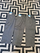 3 Pairs Boys School Trousers Grey Age 4-5 Express Shipping - £9.00 GBP