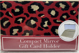 Leopard Compact Mirror Card Holder New  - £7.72 GBP