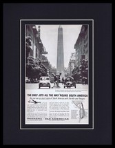1960 Panagra Pan American / South America Framed 11x14 ORIGINAL Advertis... - £34.82 GBP