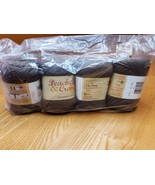 Lily Peaches &amp; Creme Dark Taupe 3 Skeins 100% Cotton Yarn 4 Skeins 01013 - $516.87 MXN