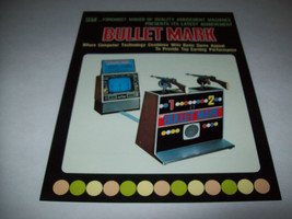 Bullet Mark 1975 Original Arcade Rifle Shooting Gallery Flyer Retro Art Promo - £14.54 GBP