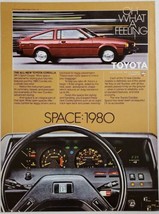1980 Print Ad Toyota Corolla SR-5 Sport Coupe 2-Door Cars Oh What a Feeling - £9.49 GBP