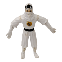 Vintage 1995 Power Rangers White Ninja Ranger Bendable Bend-Ems 5&quot; Figure - £7.90 GBP