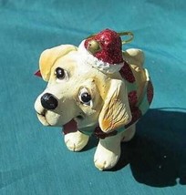 Cutie LAB RETRIEVER YELLOW Silly Dog Xmas Ornament...Reduced Price - £3.97 GBP