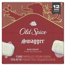 Old Spice Bar Soap for Men, Swagger Scent, 3.17 Ounce (12 Bars) - £32.77 GBP